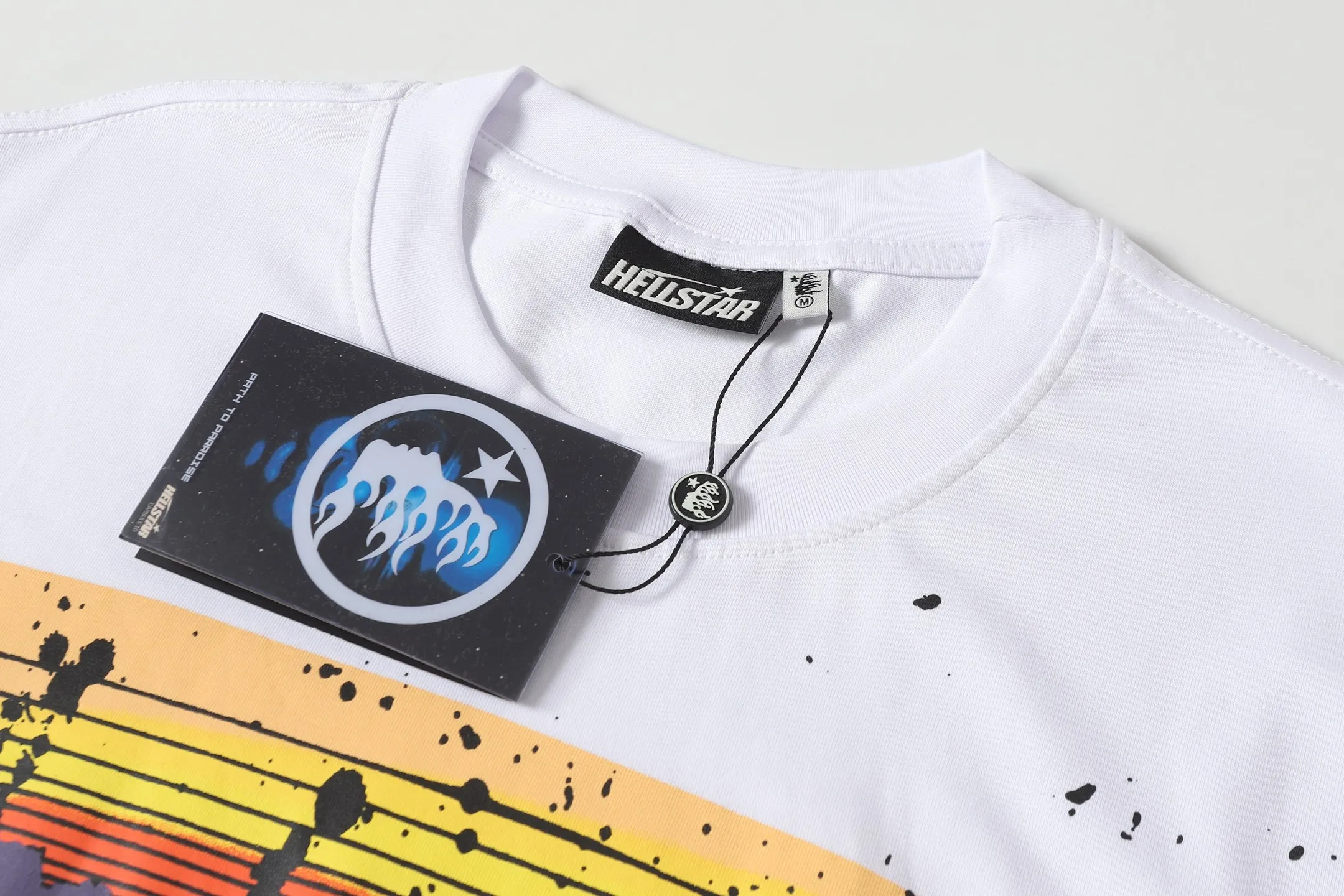771#White I P54 In Stock Hellstar 、 T （fabric):32 240 Sizes（size）：S-M- L- X L （colour）：White 👉 👉 👉